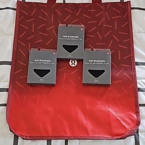 * NWT Set of 3 SMALL Lululemon Bikini SMALL Bundle in BLACK Soft Breathable